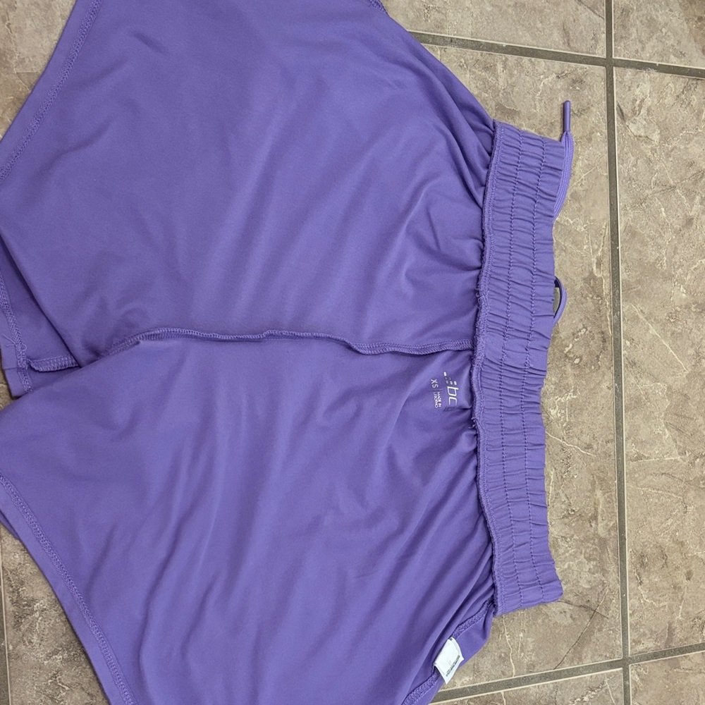 Purple Athletic Drawstring Shorts - Picture 3 of 5